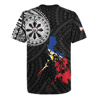 Philippines Strong Rugby Jersey Filipino Map Polynesian Tattoo - Polynesian Pride