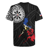 Philippines Strong Rugby Jersey Filipino Map Polynesian Tattoo - Polynesian Pride