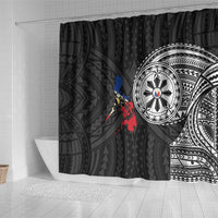 Philippines Strong Shower Curtain Filipino Map Polynesian Tattoo - Polynesian Pride