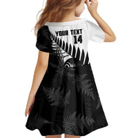 New Zealand Lawn Bowls Custom Family Matching Summer Maxi Dress and Hawaiian Shirt Aotearoa Silver Fern - Polynesian Pride