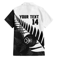 New Zealand Lawn Bowls Custom Family Matching Summer Maxi Dress and Hawaiian Shirt Aotearoa Silver Fern - Polynesian Pride