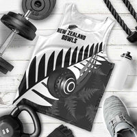 New Zealand Lawn Bowls Custom Men Tank Top Aotearoa Silver Fern - Polynesian Pride