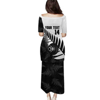 New Zealand Lawn Bowls Custom Puletasi Aotearoa Silver Fern LT14 - Polynesian Pride