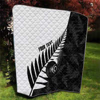 New Zealand Lawn Bowls Custom Quilt Aotearoa Silver Fern - Polynesian Pride