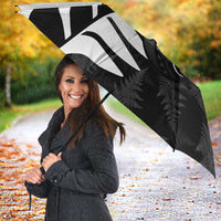 New Zealand Lawn Bowls Custom Umbrella Aotearoa Silver Fern - Polynesian Pride