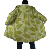 Lime Green Hawaii Kalo Palaka Motifs Cloak Hawaiian Taro Leaves Elegant Vibes LT14 - Polynesian Pride