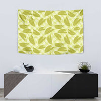 Lime Green Hawaii Kalo Palaka Motifs Tapestry Hawaiian Taro Leaves Elegant Vibes LT14 - Polynesian Pride