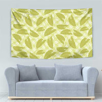 Lime Green Hawaii Kalo Palaka Motifs Tapestry Hawaiian Taro Leaves Elegant Vibes LT14 - Polynesian Pride