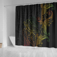 Aloha Hawaii Kalo Shower Curtain Reggae Taro Polynesian Pattern LT14 - Polynesian Pride