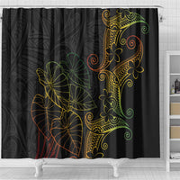 Aloha Hawaii Kalo Shower Curtain Reggae Taro Polynesian Pattern LT14 - Polynesian Pride