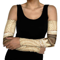 Tonga Skink Kava Bowl Arm Sleeves Vintage Tongan Ngatu Pattern