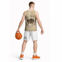 Tonga Skink Kava Bowl Basketball Jersey Vintage Tongan Ngatu Pattern LT14 - Polynesian Pride