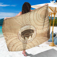 Tonga Skink Kava Bowl Sarong Vintage Tongan Ngatu Pattern