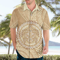 Tonga Ngatu Turtle Hawaiian Shirt Vintage Tongan Tapa Cloth LT14 - Polynesian Pride