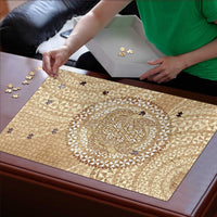 Tonga Ngatu Turtle Puzzle Vintage Tongan Tapa Cloth