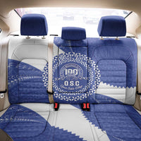 Queen Salote College 100th Anniversary Personalized Back Car Seat Cover Est 1926 Kolisi Fefine Tongan Ngatu Pattern