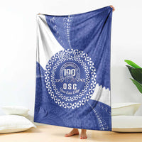 Queen Salote College 100th Anniversary Personalized Blanket Est 1926 Kolisi Fefine Tongan Ngatu Pattern