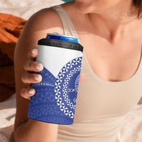 Queen Salote College 100th Anniversary 4 in 1 Can Cooler Tumbler Est 1926 Kolisi Fefine Tongan Ngatu Pattern