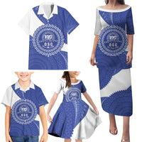 Queen Salote College 100th Anniversary Personalized Family Matching Puletasi and Hawaiian Shirt Est 1926 Kolisi Fefine Tongan Ngatu Pattern