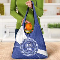 Queen Salote College 100th Anniversary Personalized Grocery Bag Est 1926 Kolisi Fefine Tongan Ngatu Pattern