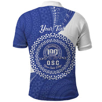 Queen Salote College 100th Anniversary Personalized Polo Shirt Est 1926 Kolisi Fefine Tongan Ngatu Pattern