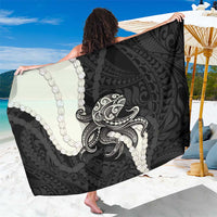 Black Polynesia Tribal Octopus Tattoo Sarong Pikake Lei Polynesian Pattern