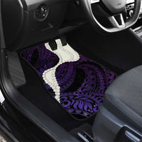 Purple Galaxy Polynesia Tribal Octopus Tattoo Car Mats Pikake Lei Polynesian Pattern