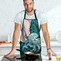 Teal Galaxy Polynesia Tribal Octopus Tattoo Apron Pikake Lei Polynesian Pattern