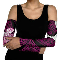 Pink Galaxy Polynesia Tribal Octopus Tattoo Arm Sleeves Pikake Lei Polynesian Pattern