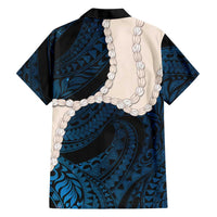 Blue Galaxy Polynesia Tribal Octopus Tattoo Family Matching Mermaid Dress and Hawaiian Shirt Pikake Lei Polynesian Pattern