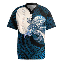 Blue Galaxy Polynesia Tribal Octopus Tattoo Rugby Jersey Pikake Lei Polynesian Pattern