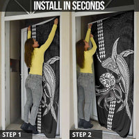 Kanaloa Aloha Hawaii Door Cover Humpback Whale Octopus Tattoo Kakau Pattern