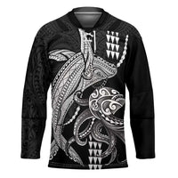 Kanaloa Aloha Hawaii Hockey Jersey Humpback Whale Octopus Tattoo Kakau Pattern