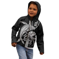 Kanaloa Aloha Hawaii Kid Hoodie Humpback Whale Octopus Tattoo Kakau Pattern