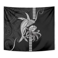 Kanaloa Aloha Hawaii Tapestry Humpback Whale Octopus Tattoo Kakau Pattern