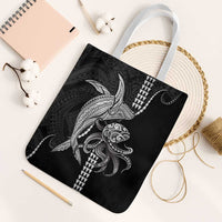 Kanaloa Aloha Hawaii Tote Bag Humpback Whale Octopus Tattoo Kakau Pattern
