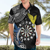 Personalised Cook Islands Darts Hawaiian Shirt Kuki Airani Tribal Pattern LT14 - Polynesian Pride
