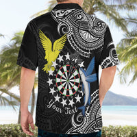 Personalised Cook Islands Darts Hawaiian Shirt Kuki Airani Tribal Pattern LT14 - Polynesian Pride