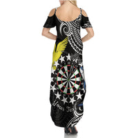 Personalised Cook Islands Darts Summer Maxi Dress Kuki Airani Tribal Pattern LT14 - Polynesian Pride