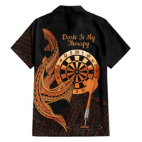 Aloha Hawaii Darts Hawaiian Shirt Dart Board With Polynesian Shark - Gold LT14 - Polynesian Pride