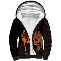 Aloha Hawaii Darts Sherpa Hoodie Dart Board With Polynesian Shark - Gold LT14 Unisex Gold - Polynesian Pride