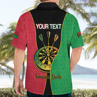 Personalised Vanuatu Darts Hawaiian Shirt Happiness Is A Tight Threesome Sand Drawing Art LT14 - Polynesian Pride