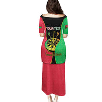 Personalised Vanuatu Darts Puletasi Happiness Is A Tight Threesome Sand Drawing Art LT14 - Polynesian Pride