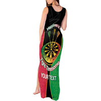 Personalised Vanuatu Darts Tank Maxi Dress Happiness Is A Tight Threesome Sand Drawing Art LT14 - Polynesian Pride