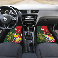 Custom Samoa And Ireland Rugby Car Mats Ikale Tahi With Shamrocks