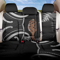 New Zealand Maripi Back Car Seat Cover Silver Fern Mix Aotearoa Maori Pattern LT14 One Size Black - Polynesian Pride