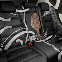 New Zealand Maripi Back Car Seat Cover Silver Fern Mix Aotearoa Maori Pattern LT14 - Polynesian Pride