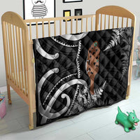 New Zealand Maripi Quilt Silver Fern Mix Aotearoa Maori Pattern