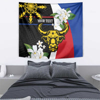 Personalised Philippines Carabao Tapestry Filipino Sun Mix Sampaguita Flower