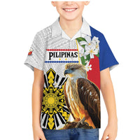 Personalised Philippines Eagle Family Matching Mermaid Dress and Hawaiian Shirt Filipino Sun Mix Sampaguita Flower